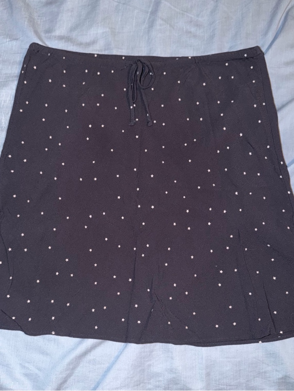 Madewell Navy Star Print Waistband Skirt